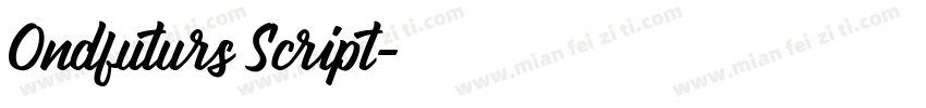 Ondfuturs Script字体转换
